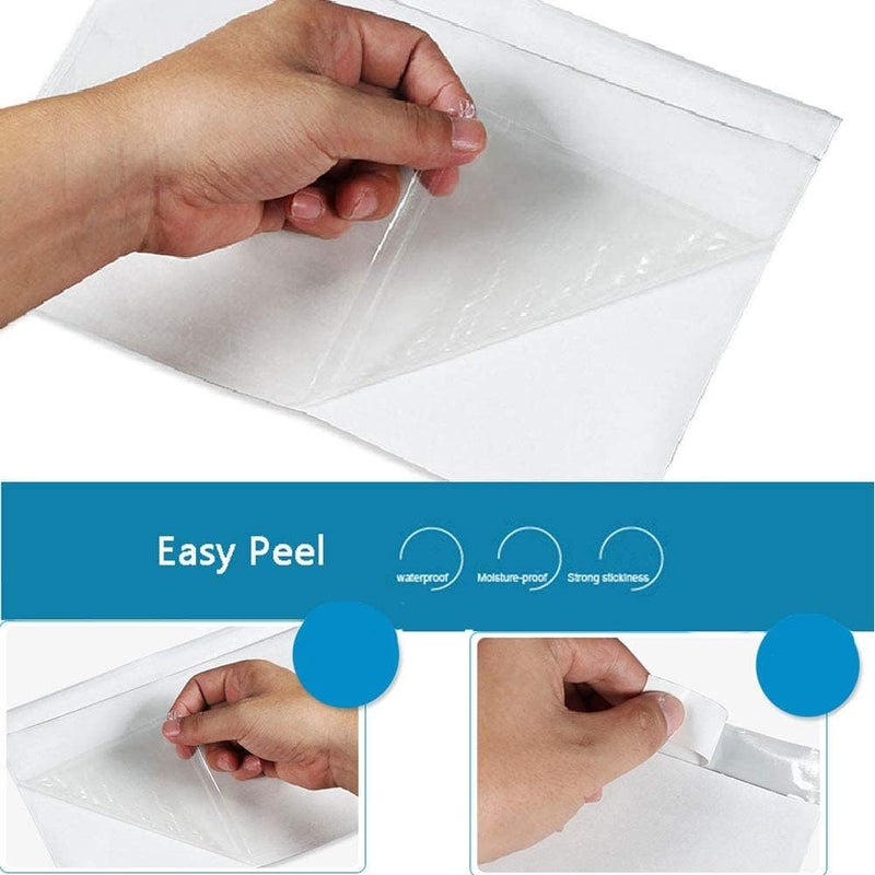 FungLam 6" x 9" Clear Adhesive Top Loading Packing List Pouches Shipping Label Envelopes (200 Pack) - Image 3